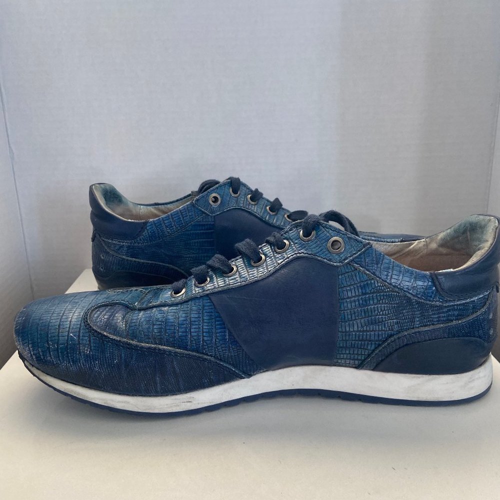INTENSI - Cobalt Blue - Wingtip Oxford casual Shoe - 44 EU (10.5 - 11 US) - Picture 8 of 15